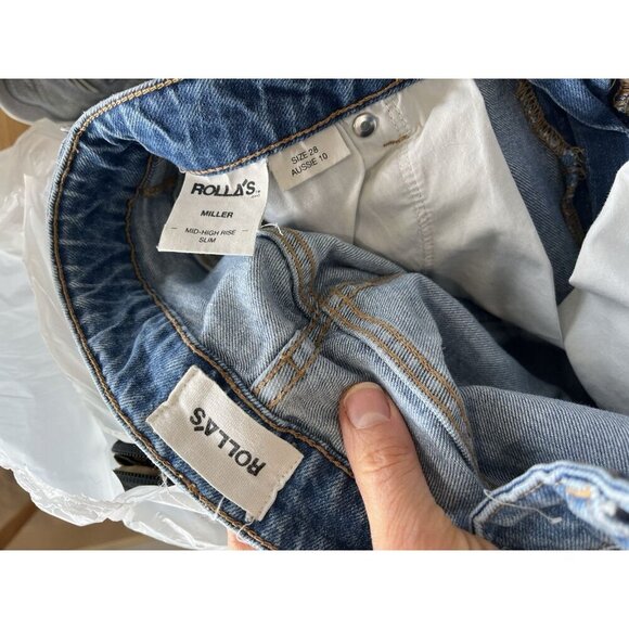 Rolla’s Rollas Jeans Classic Miller Straight Slim Mid High Rise Fit 28 Aussie 8 - Picture 7 of 7